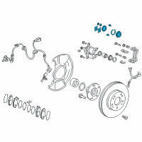 Genuine Ford Brake Caliper Piston diagram