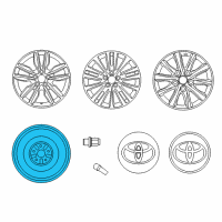 Genuine Toyota Spare Wheel diagram