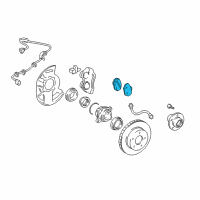 Genuine Toyota Front Pads diagram