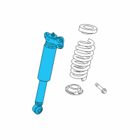 Genuine Cadillac Rear Shock Absorber Assembly (W/ Upper Mount) diagram
