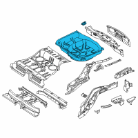 Genuine Ford Rear Floor Pan diagram