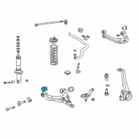 Genuine Toyota Lower Control Arm Front Bushing diagram