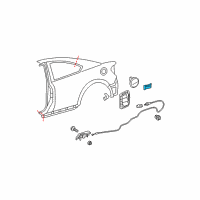 Genuine Toyota Fuel Door Spring diagram