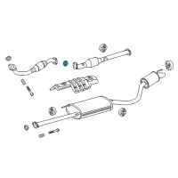 Genuine Toyota Center Pipe Gasket diagram