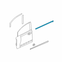 Genuine Molding Assy., L. FR. Door diagram