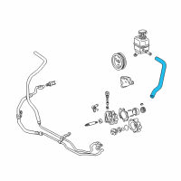 Genuine Toyota Power Steering Suction Hose diagram