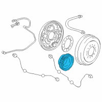 Genuine Toyota ABS Rotor diagram