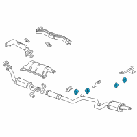 Genuine Ford Exhaust Manifold Clamp diagram