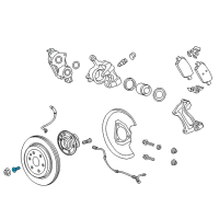 Genuine Ford Brake Rotor Bolt diagram