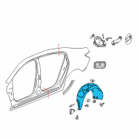 Genuine Buick Liner Asm-Rear Wheelhouse diagram