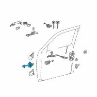 Genuine Toyota Check Assembly, Front Door diagram