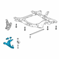 OEM 2022 GMC Terrain Lower Control Arm Diagram - 84587017