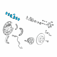 Genuine Rear Brake Pad Set diagram