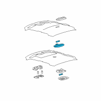 Genuine Ford Dome Lamp Assembly diagram