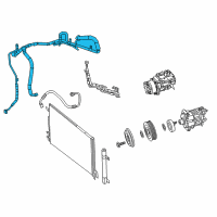 OEM 2020 Chrysler Voyager Line-A/C Suction & Discharge Diagram - 68450832AA