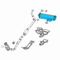 OEM 2018 Jeep Wrangler Exhaust Diagram - 68251971AE