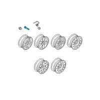 Genuine Ford Wheel Lock Kit Valve Stem diagram