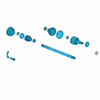 OEM 2017 Chevrolet Camaro Axle Assembly Diagram - 84550235