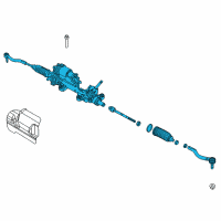 OEM 2021 Chrysler Pacifica RACK AND PINION Diagram - 68460391AE