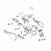 Genuine Toyota Seat Heat Switch diagram