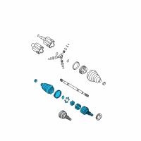 OEM 2002 Oldsmobile Silhouette Joint Kit, Front Wheel Drive Shaft C/V Diagram - 26044410