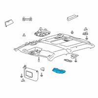 Genuine Ford Dome Lamp diagram