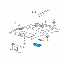 Genuine Ford Dome Lamp diagram