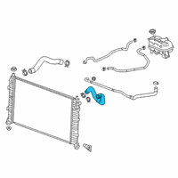 OEM 2020 GMC Sierra 1500 HOSE ASM-RAD INL Diagram - 84942837