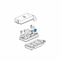 Genuine Ford Battery Fuse diagram