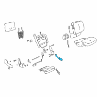 Genuine Toyota Seat Switch Panel diagram