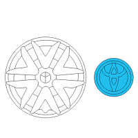 Genuine Toyota Center Cap diagram