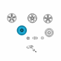 Genuine Toyota Spare Wheel diagram