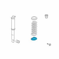 Genuine Rubber, Rear Spring Seat diagram