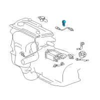 Genuine Toyota Camry Knock Sensor diagram