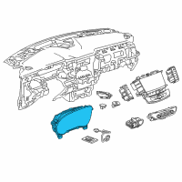 OEM 2021 Buick Enclave Instrument Cluster Diagram - 84817323