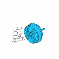Genuine Cadillac Power Brake Booster Assembly diagram