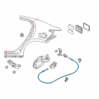Genuine Scion Release Cable diagram