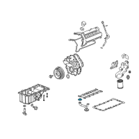 Genuine Ford Oil Pump Gasket diagram