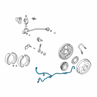 Genuine Toyota ABS Wheel Speed Sensor diagram