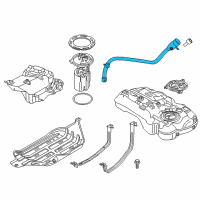 OEM Jeep Compass Tube-Fuel Filler Diagram - 57009154AE