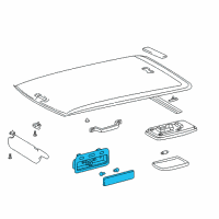 Genuine Toyota Map Lamp Assembly diagram