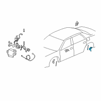 Genuine Buick Sensor Asm-Electronic Suspension Rear Position diagram