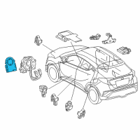 Genuine Toyota Angle Sensor diagram