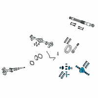 OEM 2018 Jeep Wrangler Case Kit-Differential Diagram - 68474060AB