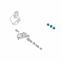 Genuine Toyota TPMS Sensor Repair Kit diagram