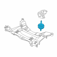 Genuine Chevrolet Corvette Mount Asm-Engine diagram