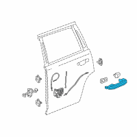 Genuine GMC Handle Kit-Rear Side Door Outside diagram