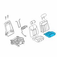 Genuine Ford Seat Cushion Pad diagram
