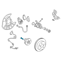Genuine Toyota Hub Wheel Bolt diagram