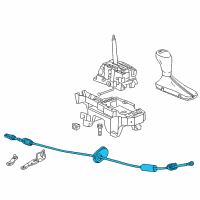 Genuine Chevrolet Camaro Automatic Transmission Shifter Cable diagram